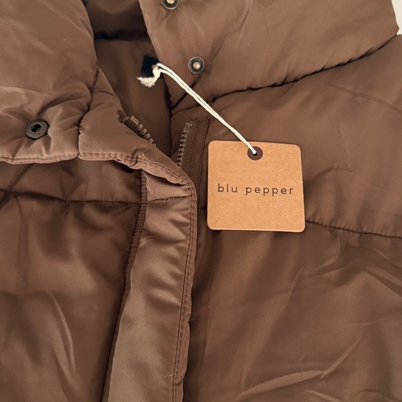 Blu Pepper Soft Brown Puffer Vest - Picture 10 of 10
